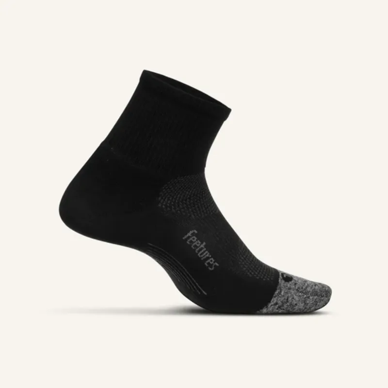 Feetures Elite Ultralight Quarter Socks  Black